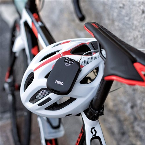 ABUS Combiflex 2503/120 Combination Cable Lock with Adjustable Retractable Cable and Mounting Pouch In Black Display Boxed