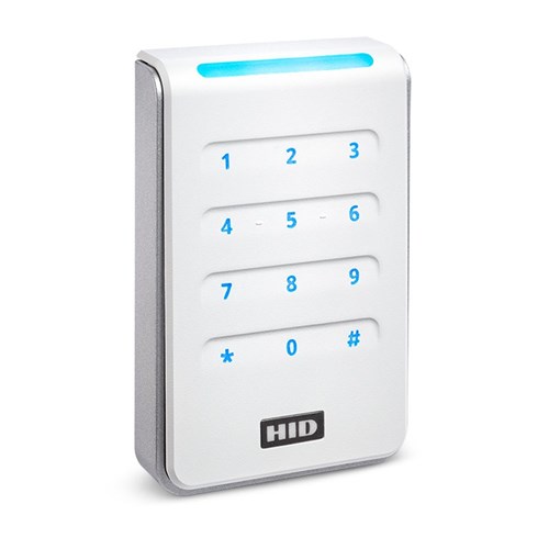 HID Signo 40K Series Keypad Reader White Seos Profile with Pigtail Connection - 40KNWS-01-000000