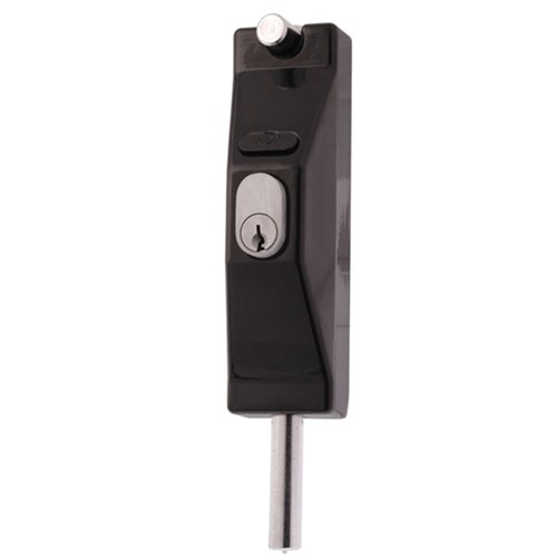 ADI 5004 Lockable Bolt in Black, Keyed to Differ - 5004BLK