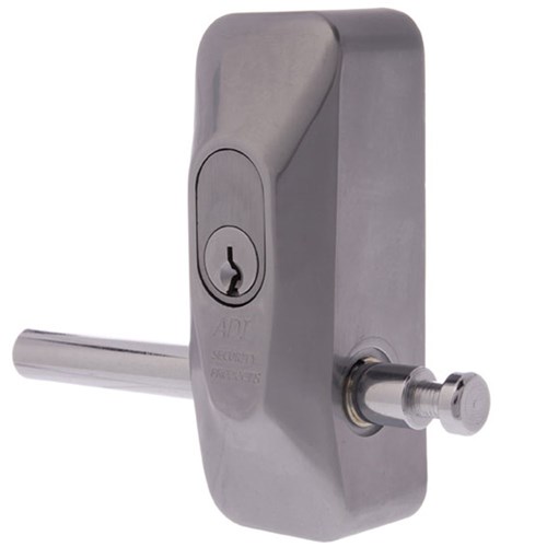 ADI 444 Single Blocklok, Rear Fixing in Satin Chrome, Keyed to Differ - 444SC