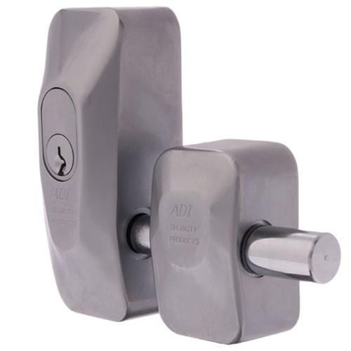 ADI 444 Double Blocklok, Rear Fixing in Satin Chrome, Keyed to Differ - 444DDSC
