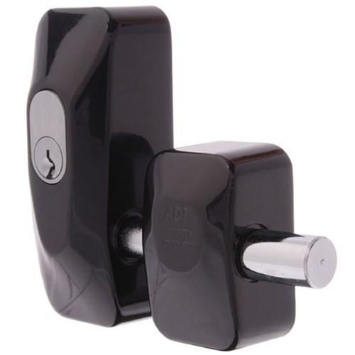 ADI 444 Double Blocklok, Rear Fixing in Black, Keyed to Differ - 444DDBLK