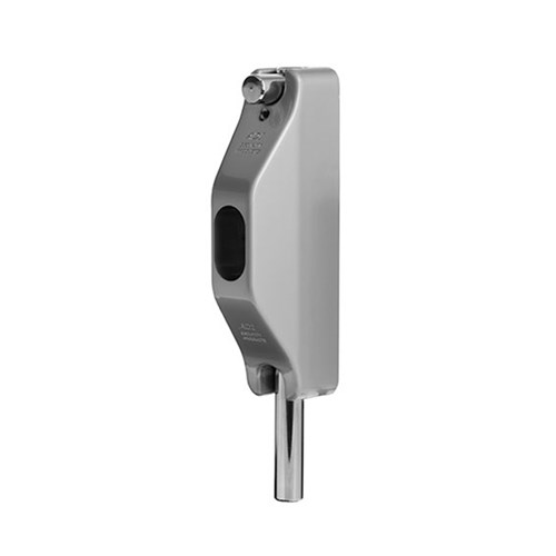 ADI SL5 Slimline Lockable Bolt in Satin Chrome, Less Cylinder - SL5SCLC