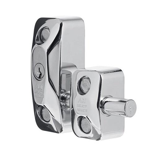 ADI 444 Double Blocklok, Front Fixing in Chrome Plate, Keyed to Differ - 444DDFMCP