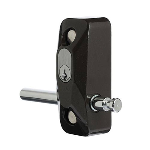 ADI 444 Single Blocklok, Front Fixing in Brown, Keyed to Differ - 444FMBRN