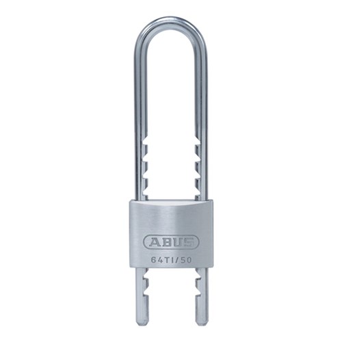 ABUS 64 Series Premium Padlock with 50mm Aluminium Body and 60-150mm Adjustable Hardened Steel Shackle KA 6501 - 64TI/50HB60150KA1
