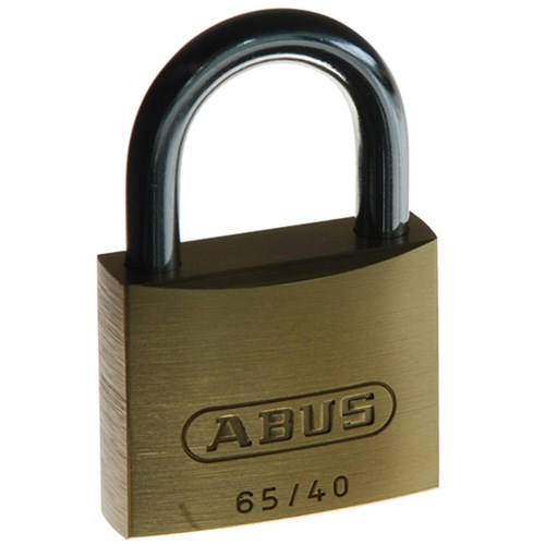 ABUS 65 Series Premium Padlock with 40mm Brass Body and 23mm Hardened Steel Shackle KA 6402 - 65/40KA12