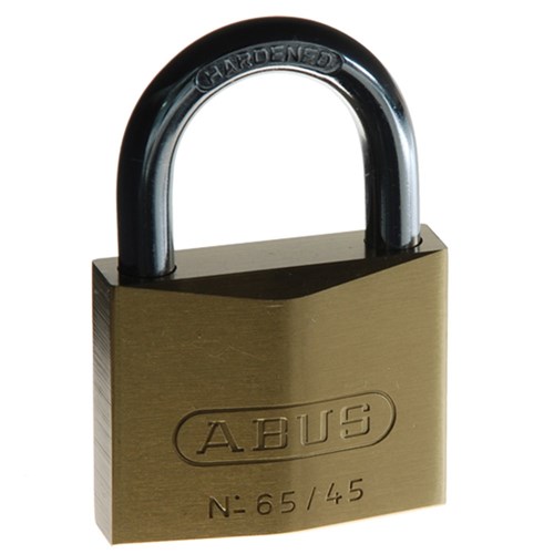ABUS 65 Series Premium Padlock with 45mm Brass Body and 25mm Hardened Steel Shackle KA 6453 - 65/45KA13