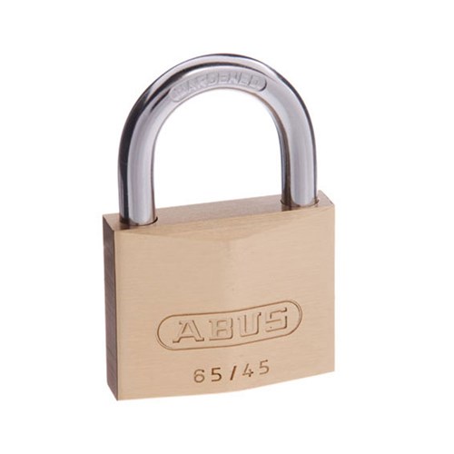 ABUS 65 Series Premium Padlock with 45mm Brass Body and 25mm Hardened Steel Shackle KA 453 - 65/45KA3