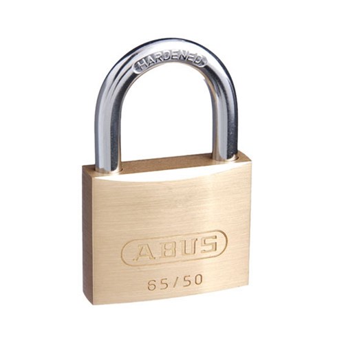 ABUS 65 Series Premium Padlock with 50mm Brass Body and 29.5mm Hardened Steel Shackle KA 507 - 65/50KA7