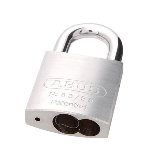 ABUS 83 Series Premium Rekeyable Padlock with 50mm Brass Body and 25mm Hardened Steel Shackle Less Cylinder - 8350NLC
