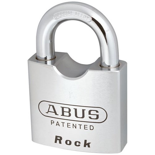 ABUS Rock Series Premium High Security Rekeyable Padlock with 80mm Hardened Steel Body and 40mm Hardened Steel Shackle Less Plug - 8380NLP
