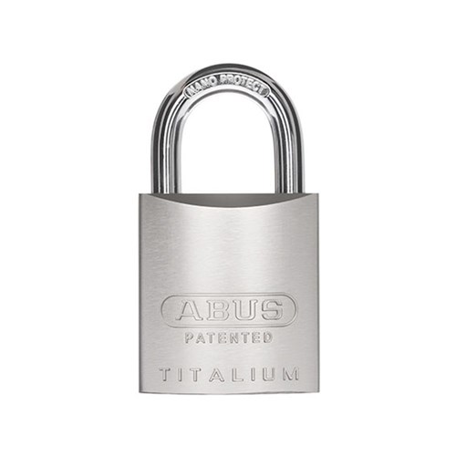 ABUS 83AL Series Premium Rekeyable Padlock with 45mm Silver Aluminium Body and 25mm Hardened Steel Shackle KA 4301 - 83AL45NNATKA1