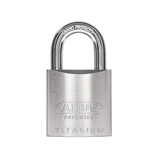 ABUS 83AL Series Premium Rekeyable Padlock with 50mm Silver Aluminium Body and 25mm Hardened Steel Shackle KA 4304 - 83AL50NNATKA4