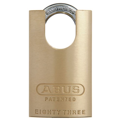 ABUS 83 Series Premium Rekeyable Padlock with 45mm Brass Body and 25mm Concealed Hardened Steel Shackle KD - 83CS45NKD