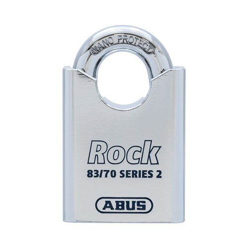 ABUS Rock Series Premium High Security Rekeyable Padlock with 70mm Hardened Steel Body and 33mm Concealed Hardened Steel Shackle LC - 83CS70570NLC