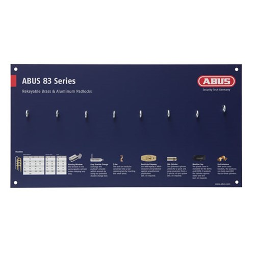 ABUS MERCH DISPLAY BOARD 83 SERIES - BRASS & ALUMINIUM