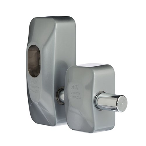 ADI 444 Double Blocklok, Rear Fixing in Satin Chrome, Less Cylinder - 444DDSCLC