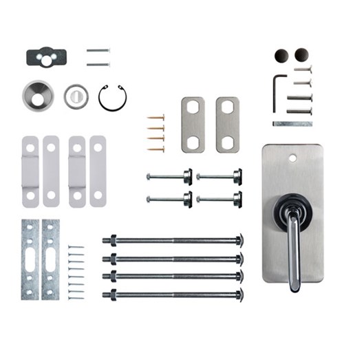 ADI 2 Point Locking Bar LB702-1/335 LH with Internal Lever and External Lever, Key Locking and Indicator for Doors 1080-1250mm  - ADI7021335LH