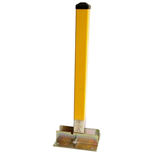 ADI Parking Barrier, Padlockable and Collapsible Post in Bright Yellow - PB0298
