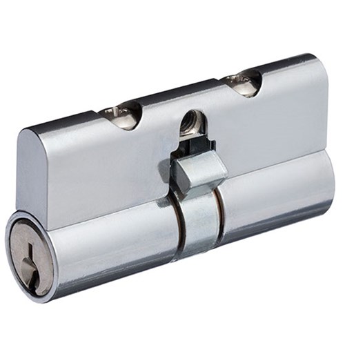 Austral Euro Double Cylinder with Lazy Cam LW4 Profile KA Rekeyable Chrome Plate 62mm - AAC4/KA10