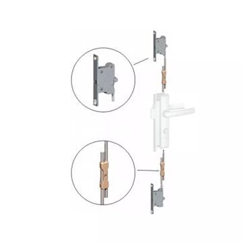 Austral Lock 3 Point Kit Rod Operated for Elegance Series Hinge Security Door Lock Adjustable Rod - H14R/A