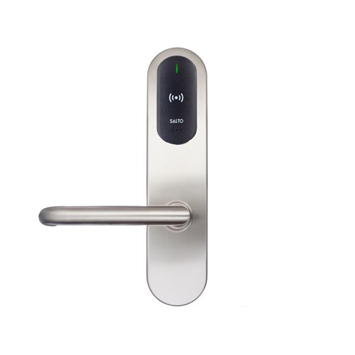 SALTO XS4 Original Plus ANSI Half Escutcheon HSE with Z handles, Satin Stainless Steel 8mm spindle. For Outdoor Use