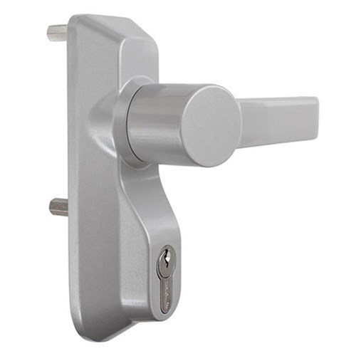 Briton Panic Exit Device External Lever with Half Euro Cylinder and Clutching Mechanism Silver - B1413LE/SE