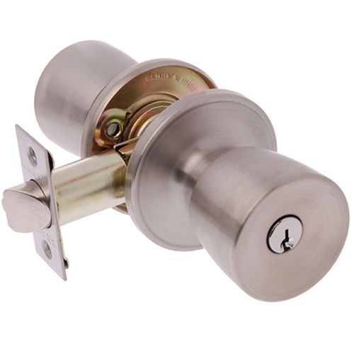 BRAVA Urban Tiebolt Tulip Entrance Knob Set LW4 Profile KD with Adjustable 60/70mm Backset Satin Stainless Steel - BRT6600B