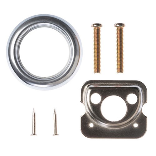 BRAVA Urban Rim Cylinder Accessory Pack with Rose, Plate & Screws - BRU2001SCREWPKT