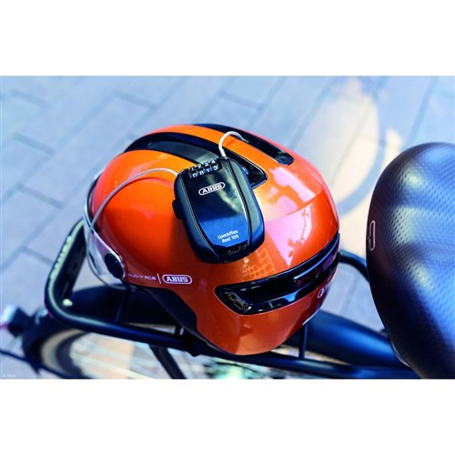 ABUS Combiflex Rest 105 Combination Cable Lock with Adjustable Retractable Cable and Mounting Pouch In Black Display Boxed - COMBIFLEXREST105PC