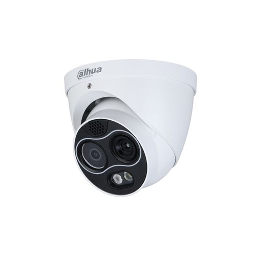 Dahua Thermal Series 4MP Mini Hybrid Eyeball Network Camera with 3.5mm Thermal Lens and 4mm Visible Fixed Lens, IP67 - DHI-TPC-DF1241-TB3F4-DW-S2
