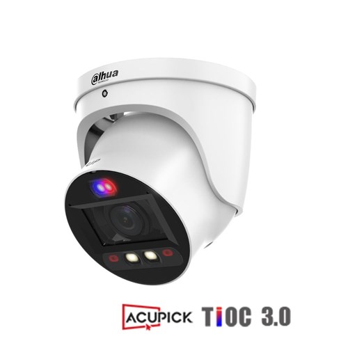 Dahua WizSense Series 8MP TiOC 3.0 Active Deterrence Eyeball Network Camera with 2.7-13.5mm Varifocal Lens and AcuPick Technology, IP67 - DH-IPC-HDW3849H-ZAS-PV-ANZ-S2