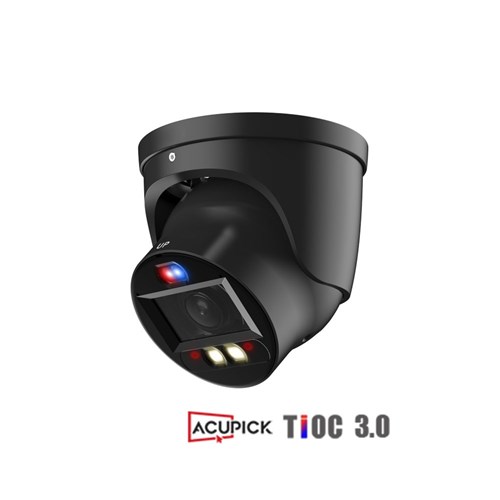 Dahua WizSense Series 8MP TiOC 3.0 Active Deterrence Black Eyeball Network Camera with 2.7-13.5mm Varifocal Lens and AcuPick Technology, IP67 - DH-IPC-HDW3849H-ZASPV-
ANZ-S2