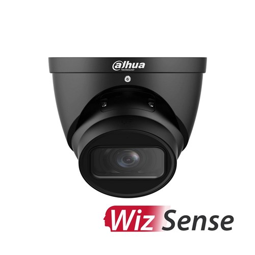 Dahua WizSense Series 8MP Black Eyeball Network Camera with 2.7-13.5mm Varifocal Lens, IP67 - DH-IPC-HDW3866TP-ZS-AUS-BLK