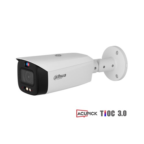 Dahua WizSense Series 8MP TiOC 3.0 Active Deterrence Bullet Network Camera with 2.8mm Fixed Lens and AcuPick Technology, IP67 - DH-IPC-HFW3849T1-AS-PV-ANZ-S2
