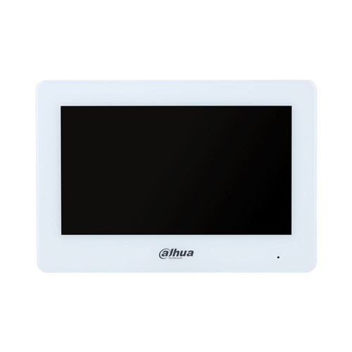 Dahua Hybrid WiFi 2-Wire 7inch Residential Intercom Touch Screen Monitor, White - DHI-VTH5123H-W