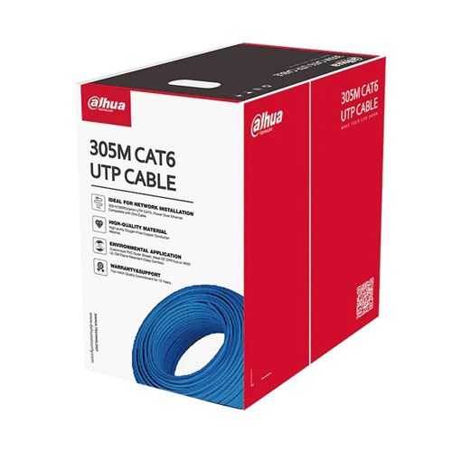 Dahua Cat6 Blue Cable in 305m Box - DH-PFM920I-6UN-C-BL