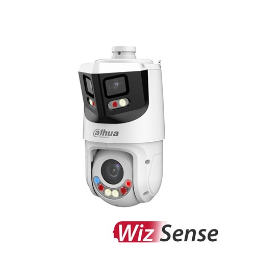 Dahua X-Spans Series Twin TiOC 4MP PTZ and 2x4MP Duo Panoramic Network Camera, 25x Optical Zoom with Starlight Technology, IP66 - DH-SDT4E425-8P-GB-APV1