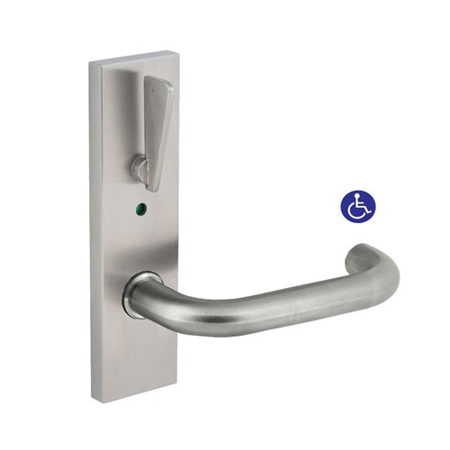 dormakaba Furniture Square End Plate Concealed Fix with Indicating Disabled Turn & 70 Lever SSS - 6648/70SSS 9400000016610