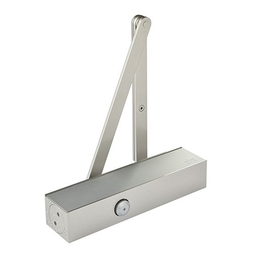 dormakaba TS83 Standard Arm Door Closer EN3-6 with Backcheck Delayed Action and Parallel Arm Bracket Silver - TS 83 SIL 38020801