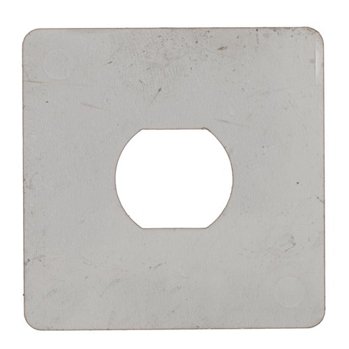 BDS Cam Lock Anti Spin Plate Concealed Fix SS 50x50x1.5mm