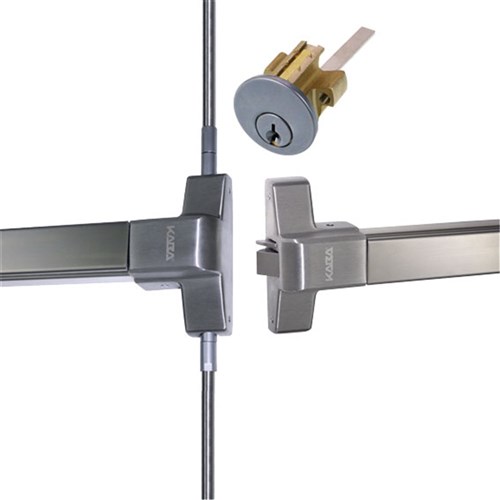 dormakaba Panic Exit Device Double Pack with External Cylinder SSS - ED22DPNLSSS 9400000002203