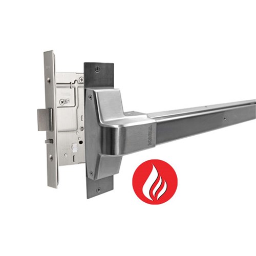 dormakaba Panic Exit Device Horizontal Mortice Lock Type Fire Rated 1085mm (Cuts Back to 645mm) SSS - ED22MFSSS 9400000002210