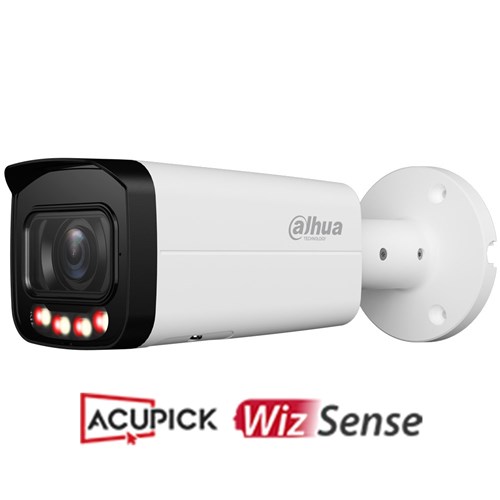 Dahua WizSense Series 6MP Bullet Network Camera with 2.7-13.5mm Varifocal Lens, AcuPick Technology and White Light LED, IP67 - DH-IPC-HFW3667T-ZAS-IL-ANZ