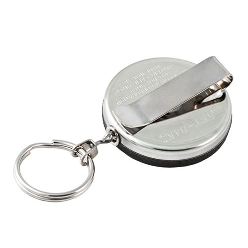 KEY-BAK SELF RETRACT REEL ORIG BLK STD CLIP SS CHAIN 24