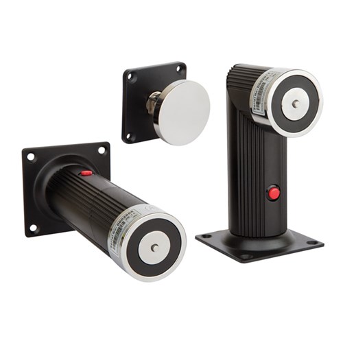 LOX Heavy Duty 12-24VDC Magnetic Door Holder Wall or Floor Mounted changeable 150mm Extension - 35770-150