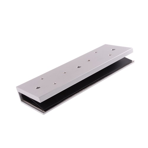 LOX Glass Door U-Bracket for 12mm Glass includes Dress Plate for EM5700 Magnetic Lock - AMGB1-12