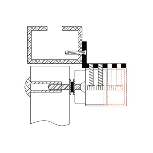 LOX Adjustable L-Bracket for EM3500 series - AMLB4