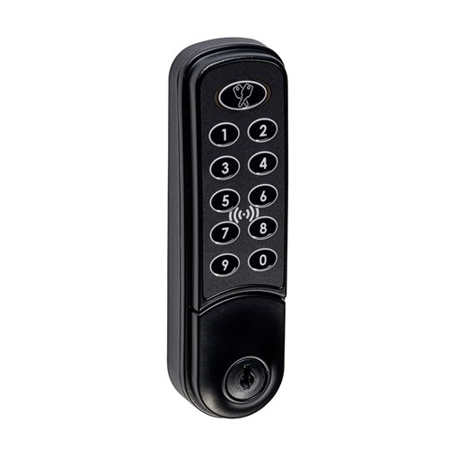 Lock Focus Nimbus RFID Electronic Digital Cam Lock with Key Override Black - 3963